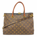 Louis Vuitton Monogram Pallas MM Brown 2-Way Bag