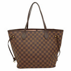 Louis Vuitton Tote Bag Damier Neverfull MM Ebene Rose Ballerine