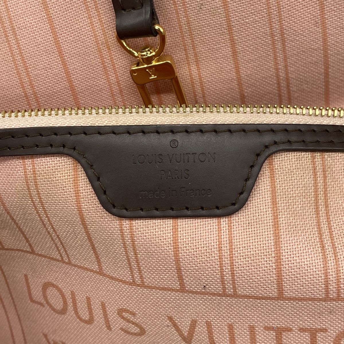 Louis Vuitton Tote Bag Damier Neverfull MM Ebene Rose Ballerine — view 5