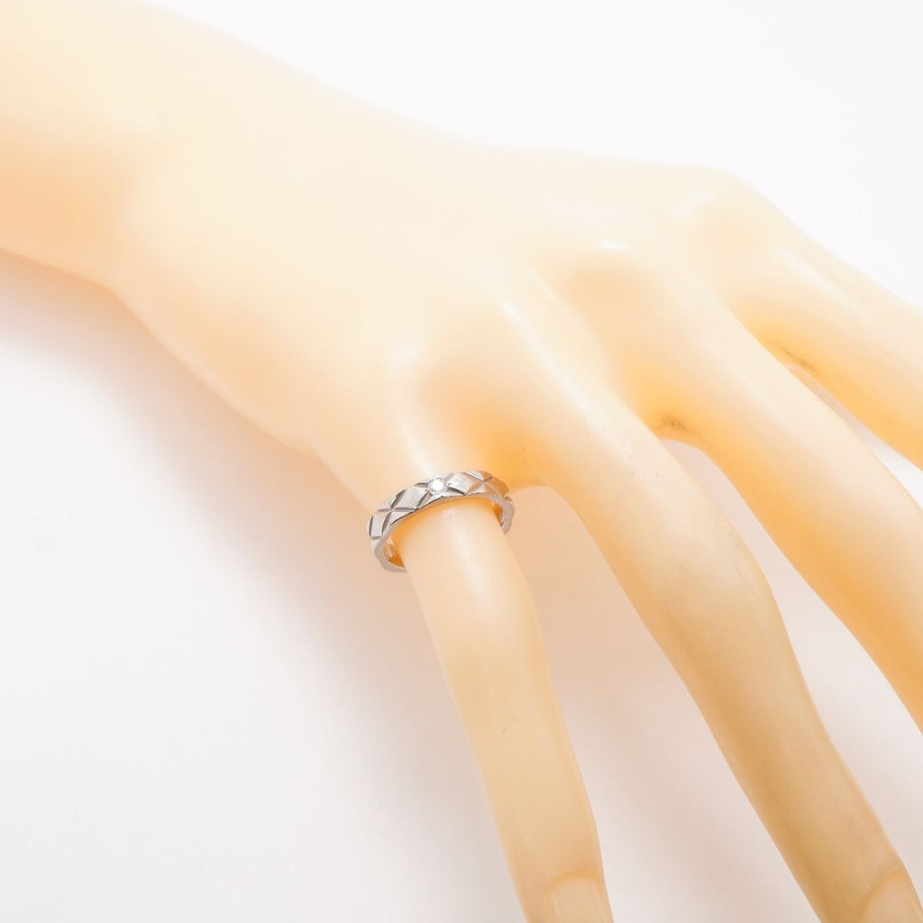 Chanel Ring Quilted Platinum Diamond — view 8