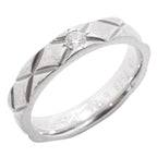 Chanel Ring Quilted Platinum Diamond