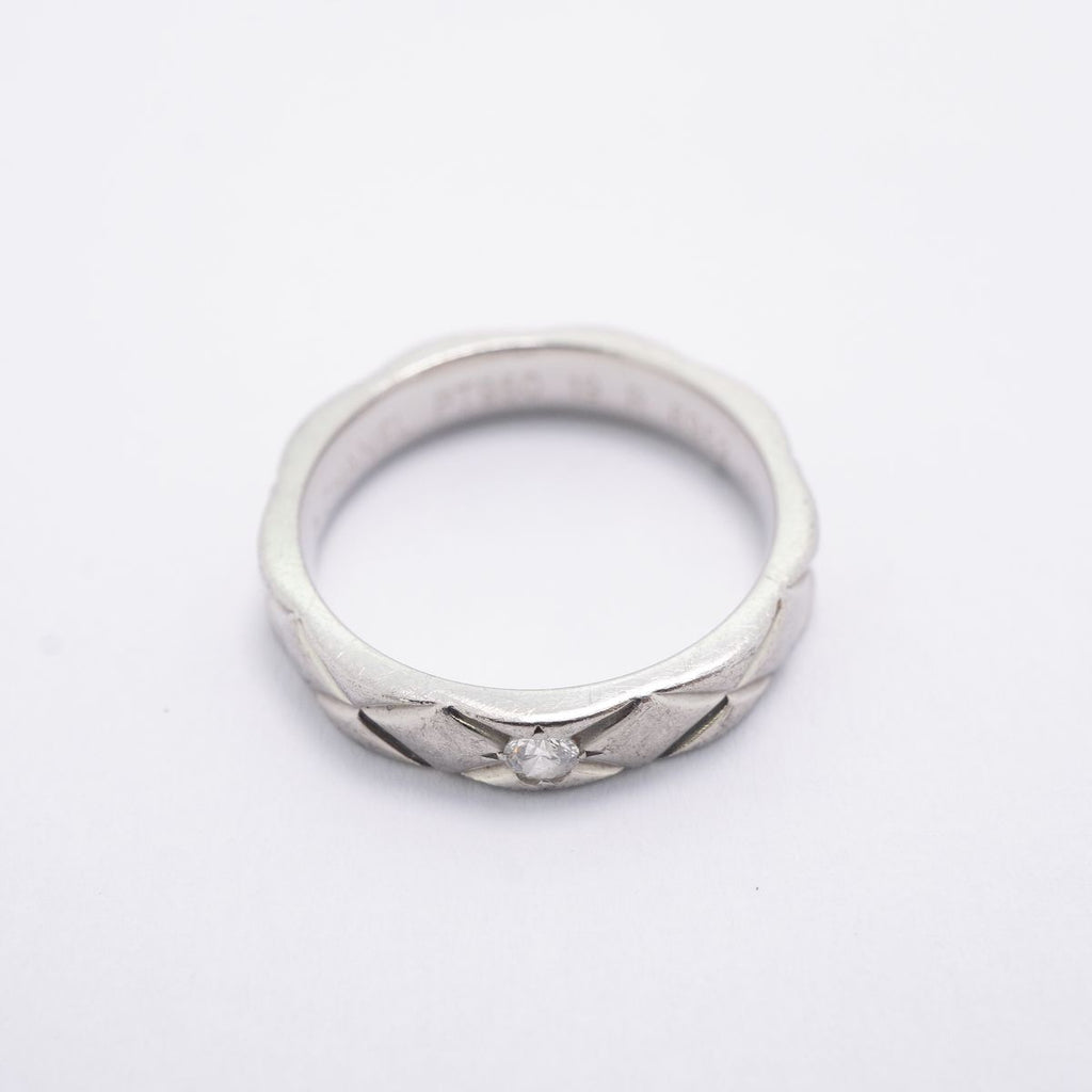 Chanel Ring Quilted Platinum Diamond — view 3