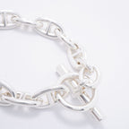 Hermes Bre T Chaine D'ancre GM Silver Bracelet — view 2