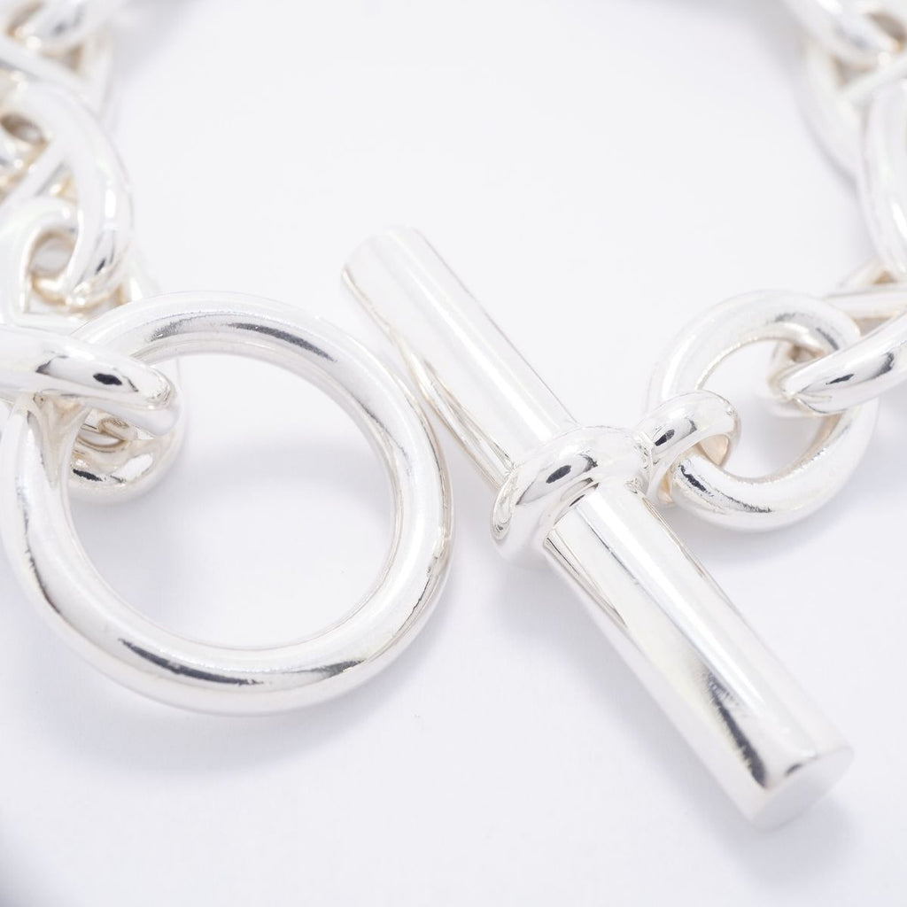 Hermes Bre T Chaine D'ancre GM Silver Bracelet — view 4