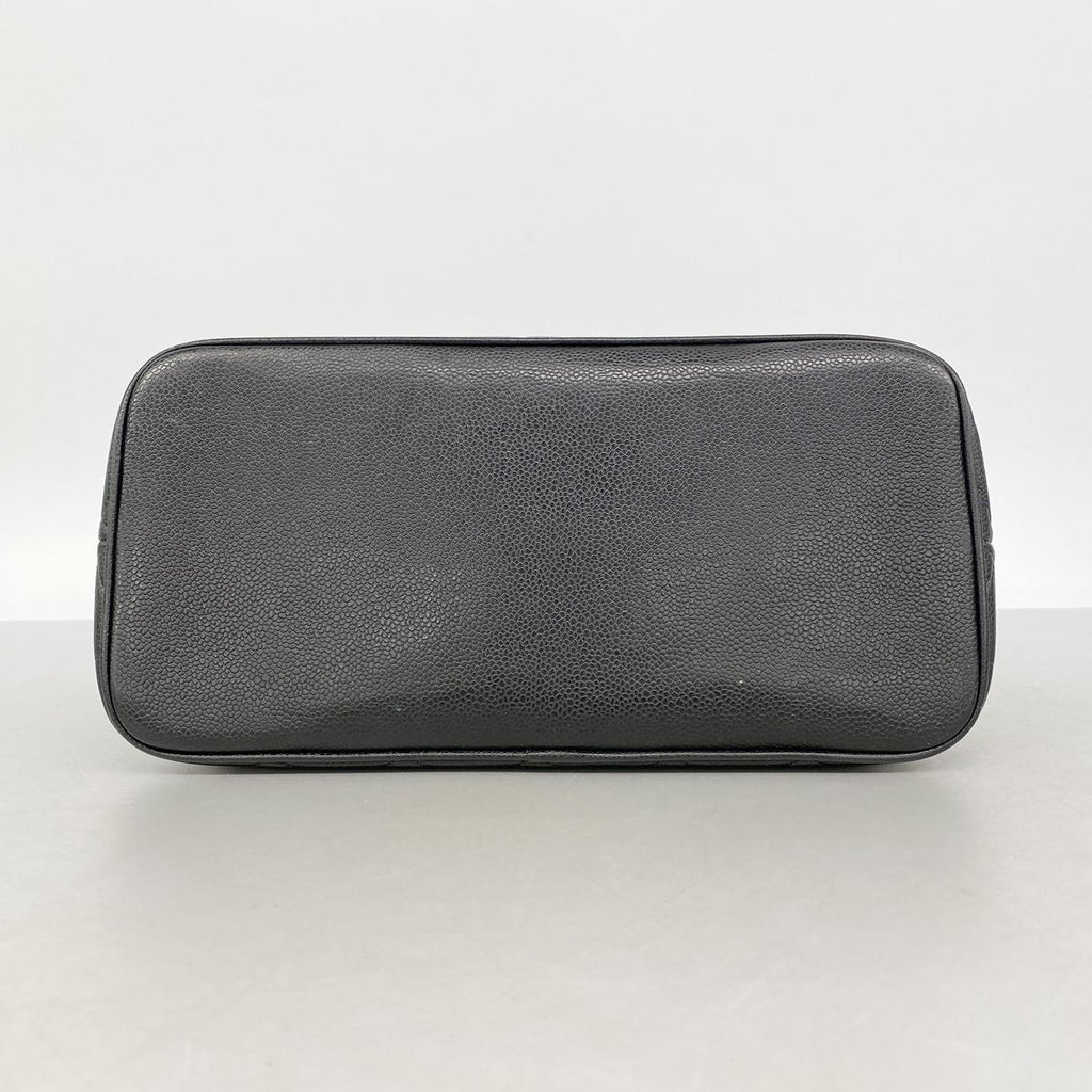 Chanel Tote Bag Reissue Caviar Leather Black Gold — view 3
