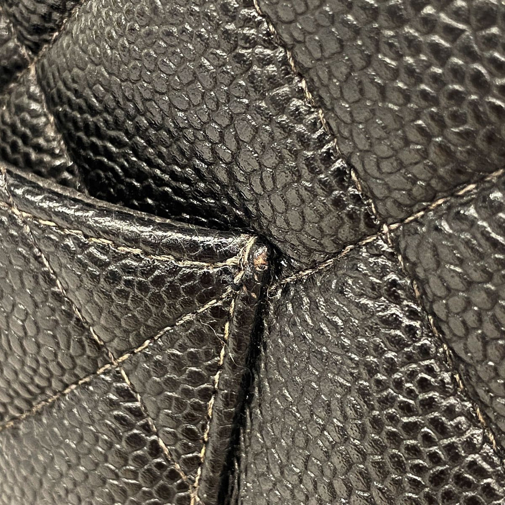 Chanel Tote Bag Reissue Caviar Leather Black Gold — view 8