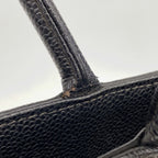 Chanel Tote Bag Reissue Caviar Leather Black Gold — view 6