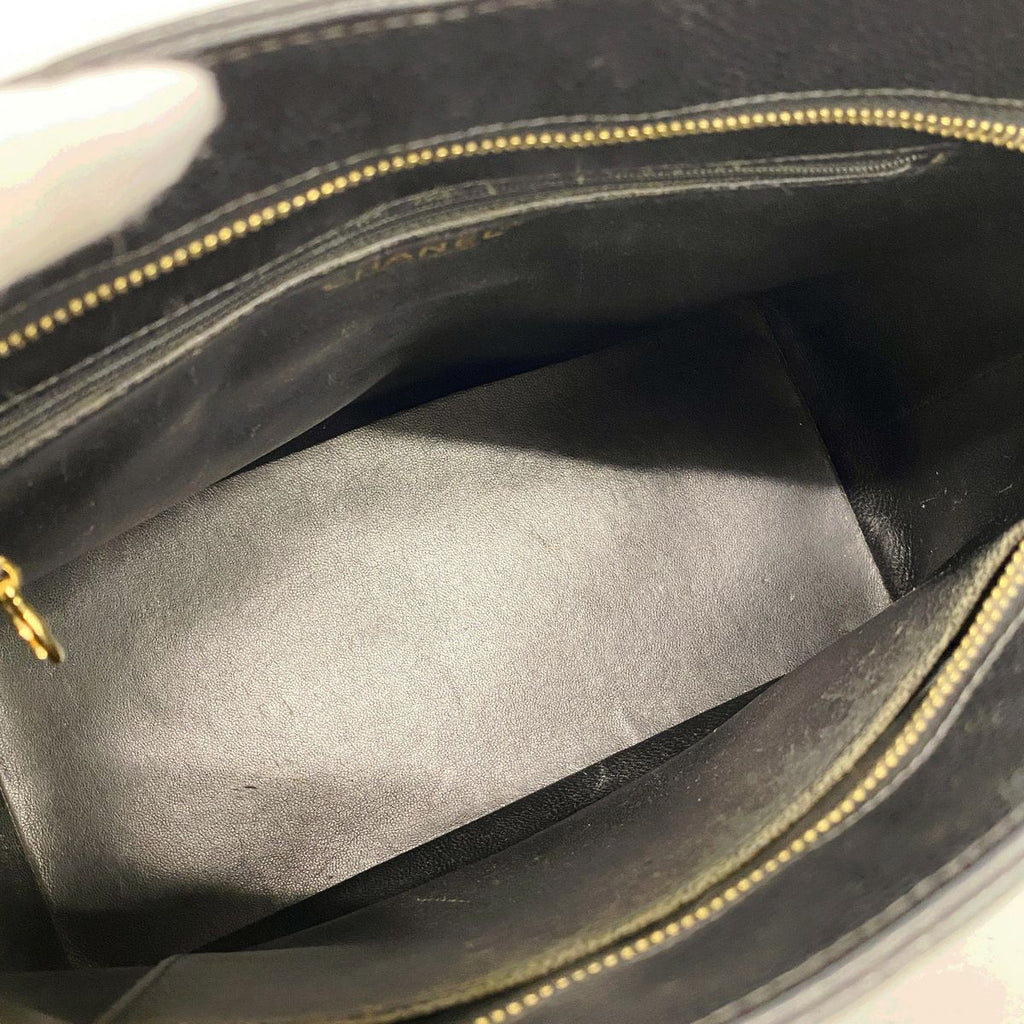 Chanel Tote Bag Reissue Caviar Leather Black Gold — view 4