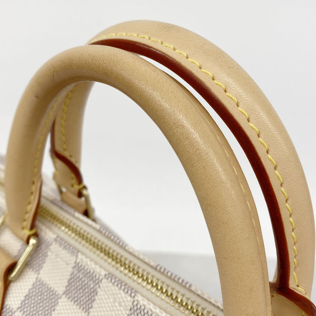 Louis Vuitton Damier Azur Speedy 30 White Handbag — view 7
