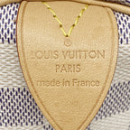 Louis Vuitton Damier Azur Speedy 30 White Handbag — view 5