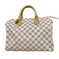 Louis Vuitton Damier Azur Speedy 30 White Handbag