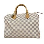 Louis Vuitton Damier Azur Speedy 30 White Handbag