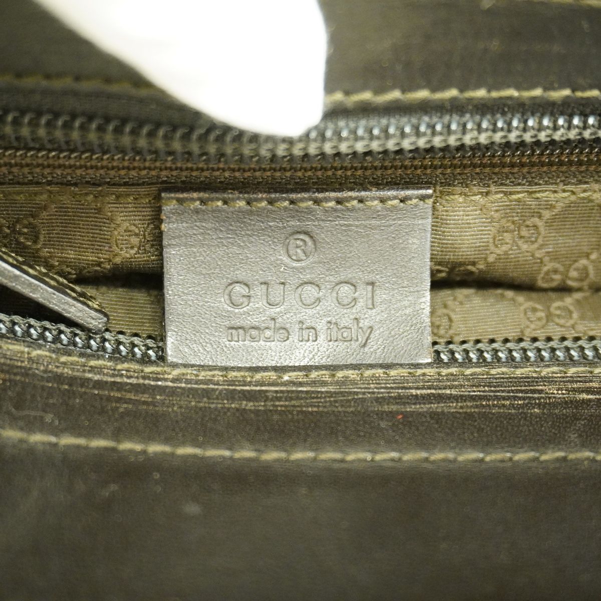 Gucci Tote Bag 002 Canvas Brown Gold — view 5