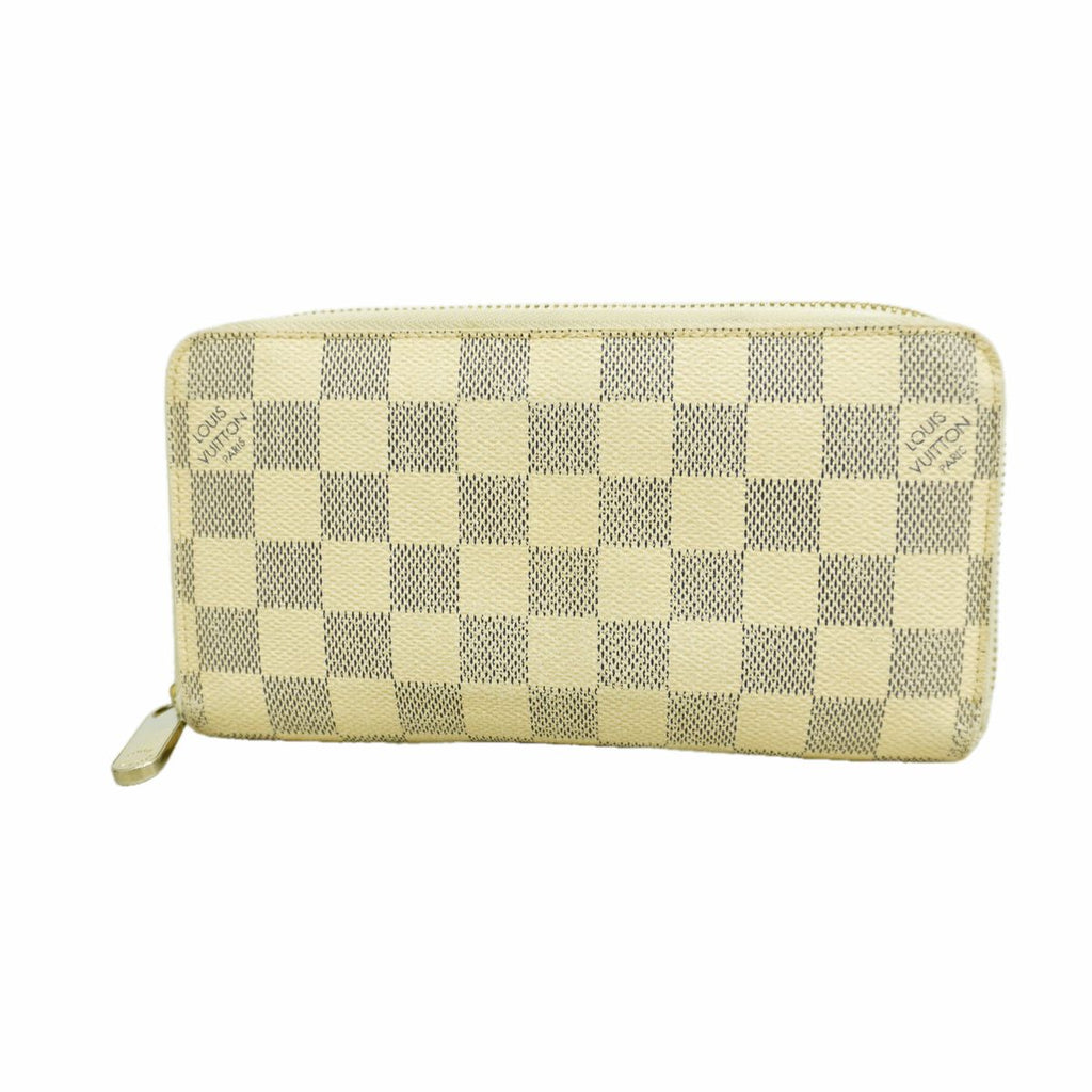 Louis Vuitton Wallet Damier Azur Zippy White