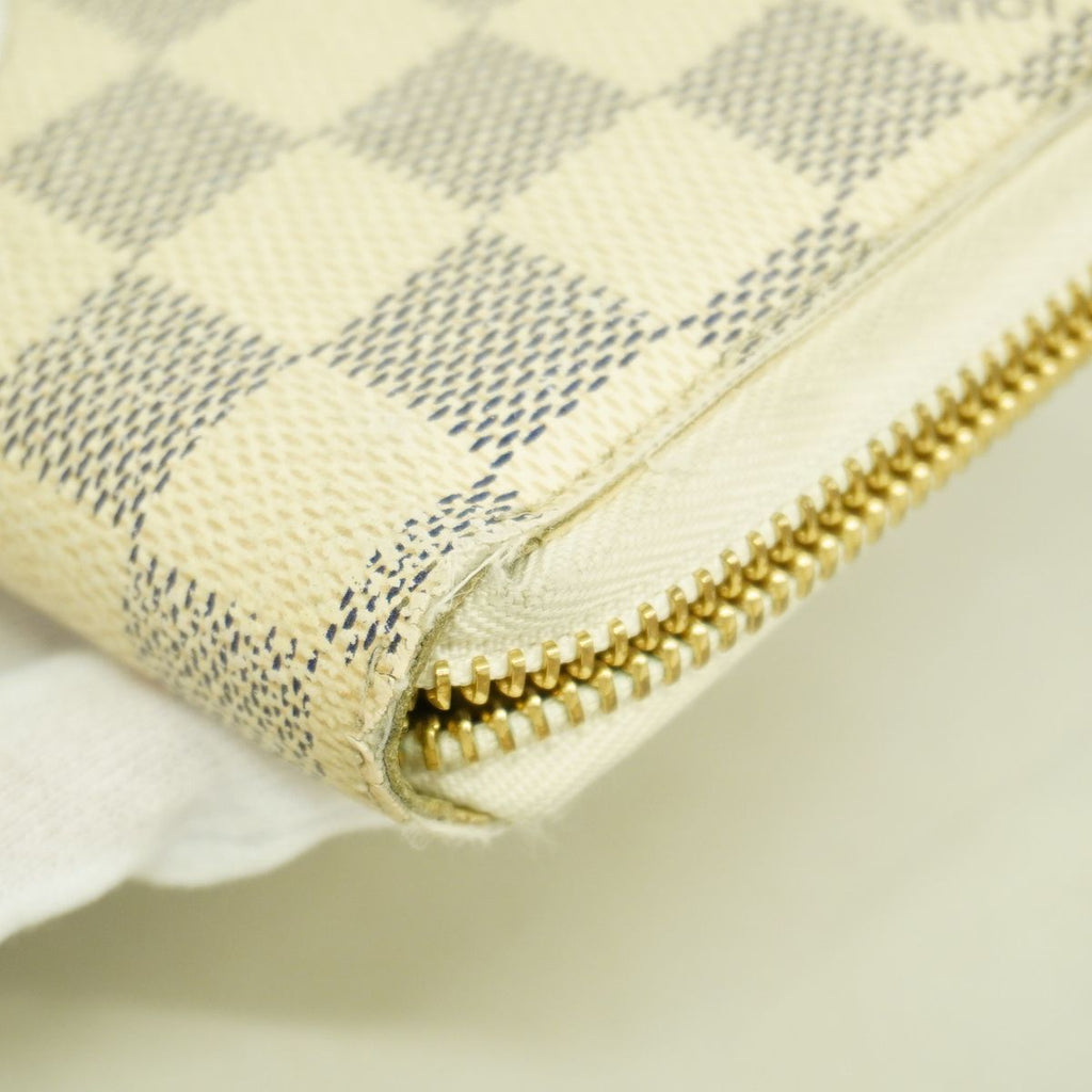 Louis Vuitton Wallet Damier Azur Zippy White — view 5