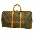 Louis Vuitton Boston Bag Monogram Keepall 50 Brown