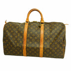 Louis Vuitton Boston Bag Monogram Keepall 50 Brown