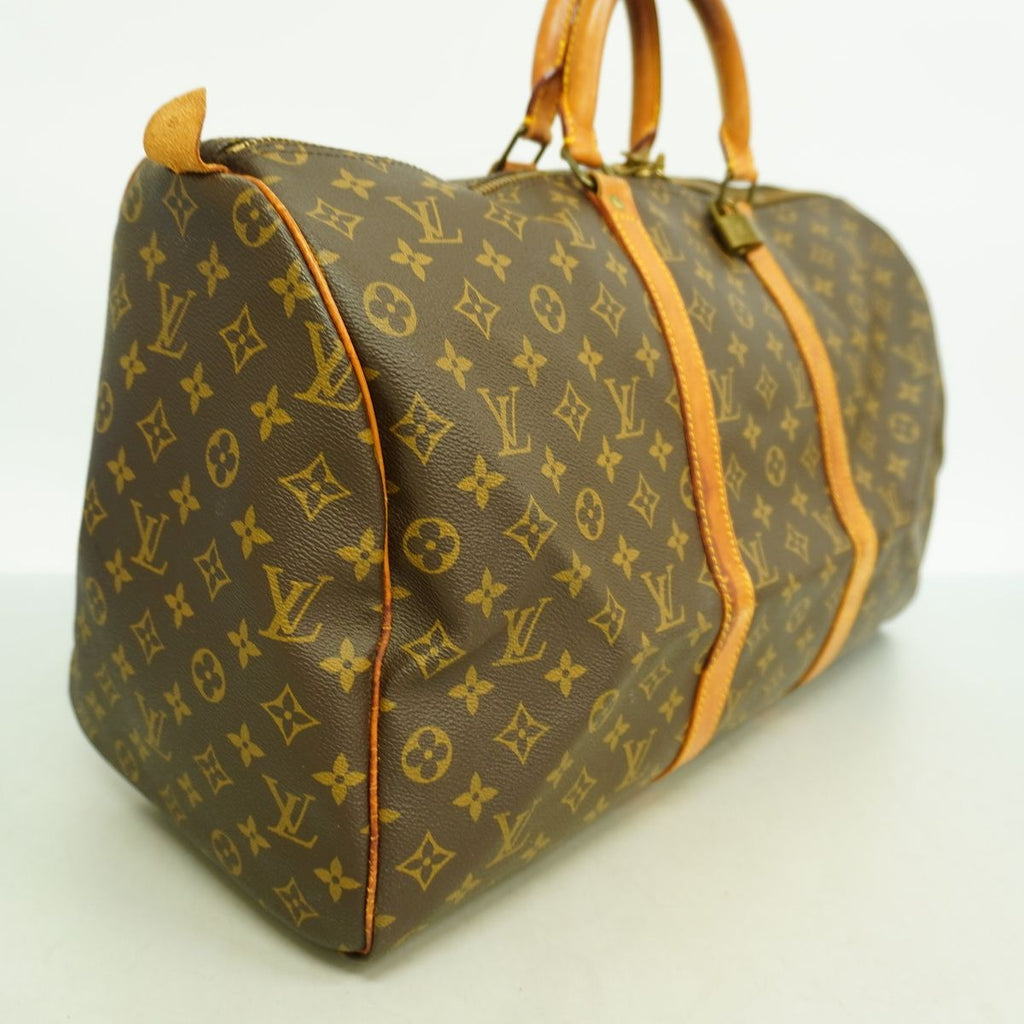 Louis Vuitton Boston Bag Monogram Keepall 50 Brown — view 2