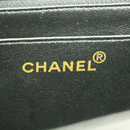 Chanel Shoulder Bag Maxi Quilted Lambskin Black Gold — view 5