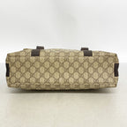 Gucci Shoulder Bag GG Supreme Brown Silver — view 3