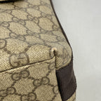Gucci Shoulder Bag GG Supreme Brown Silver — view 6
