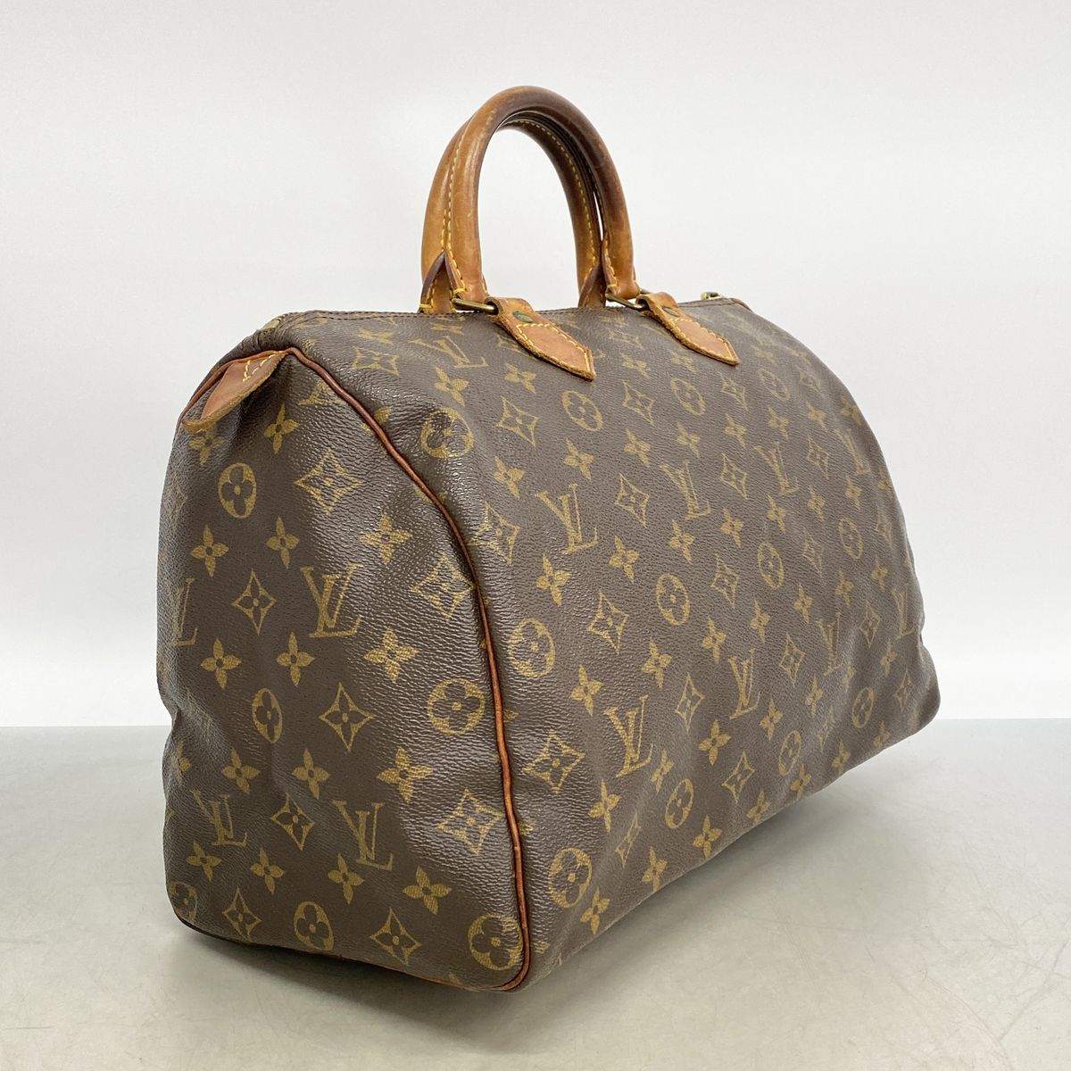 Louis Vuitton Monogram Speedy 35 Brown Handbag — view 2