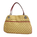 Gucci Tote Bag GG Canvas Beige Silver
