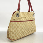 Gucci Tote Bag GG Canvas Beige Silver — view 2