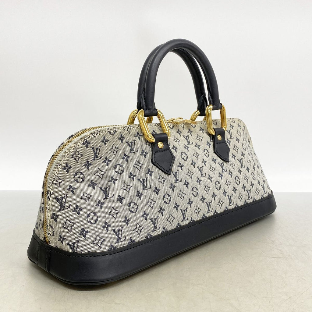 Louis Vuitton Monogram Mini Alma Long Blue Handbag — view 2