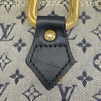 Louis Vuitton Monogram Mini Alma Long Blue Handbag — view 7