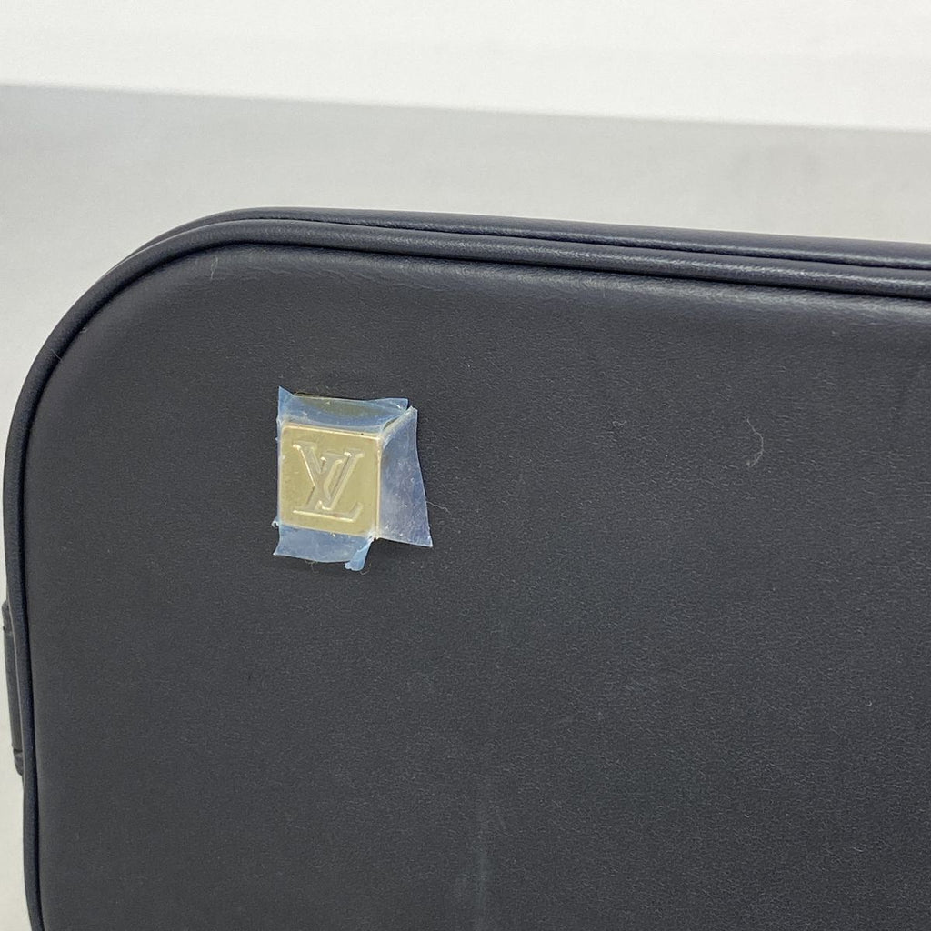 Louis Vuitton Monogram Mini Alma Long Blue Handbag — view 8