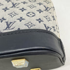 Louis Vuitton Monogram Mini Alma Long Blue Handbag — view 6