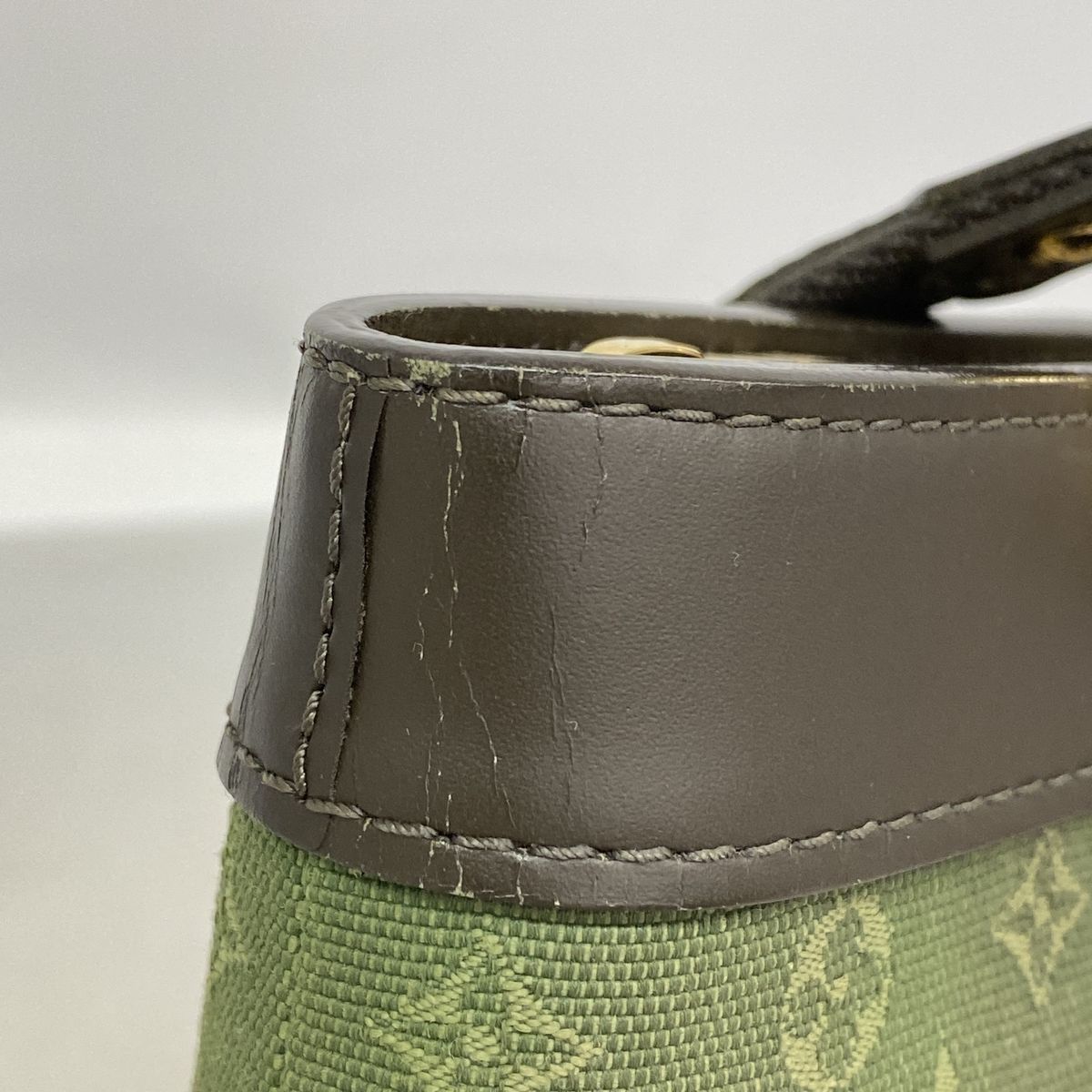 Louis Vuitton Monogram Mini Lucille PM Khaki Handbag — view 7
