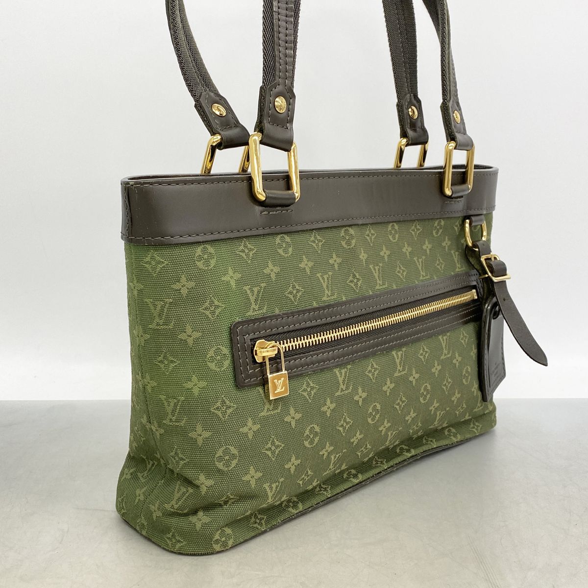Louis Vuitton Monogram Mini Lucille PM Khaki Handbag — view 2