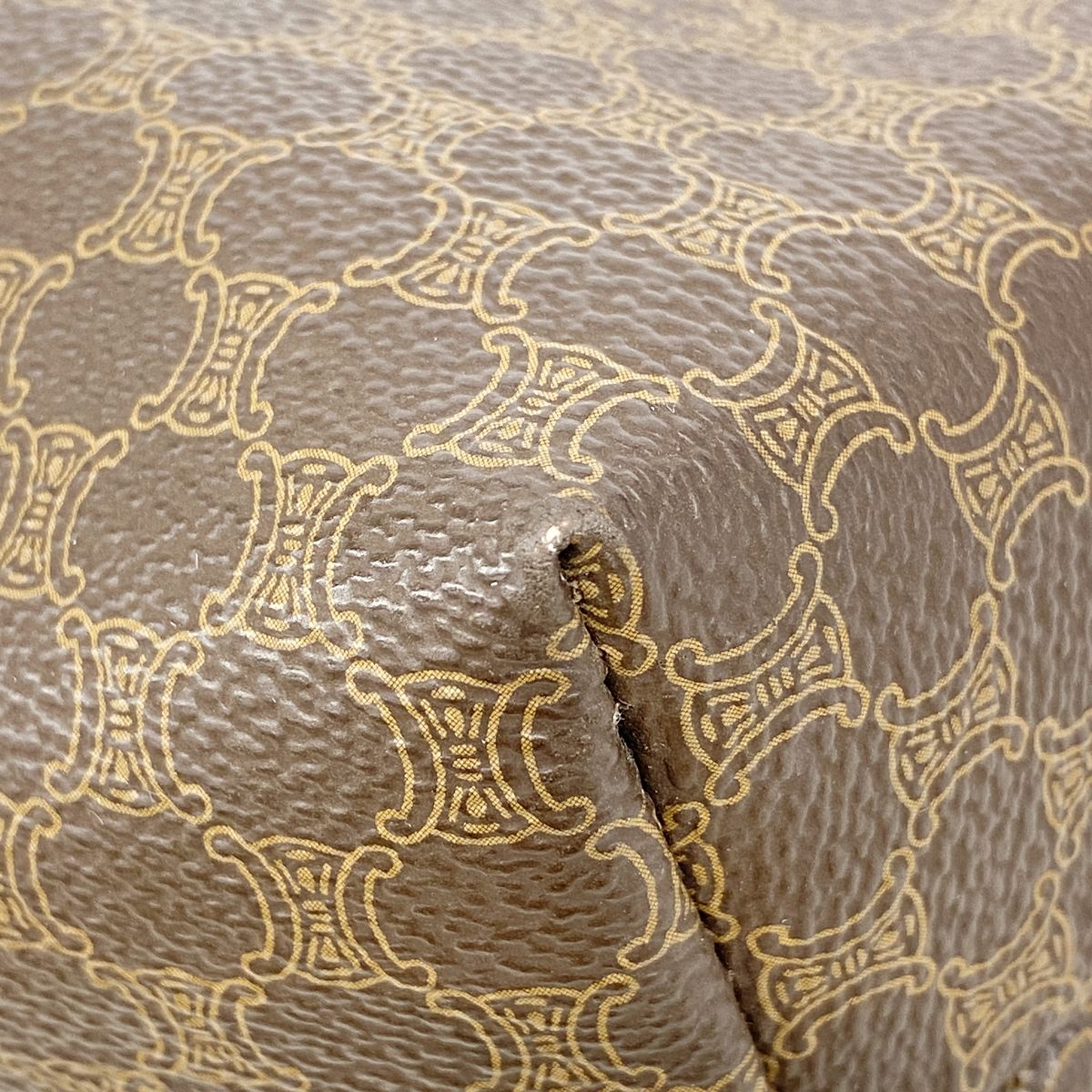 Celine Tote Bag Macadam Brown Gold — view 6