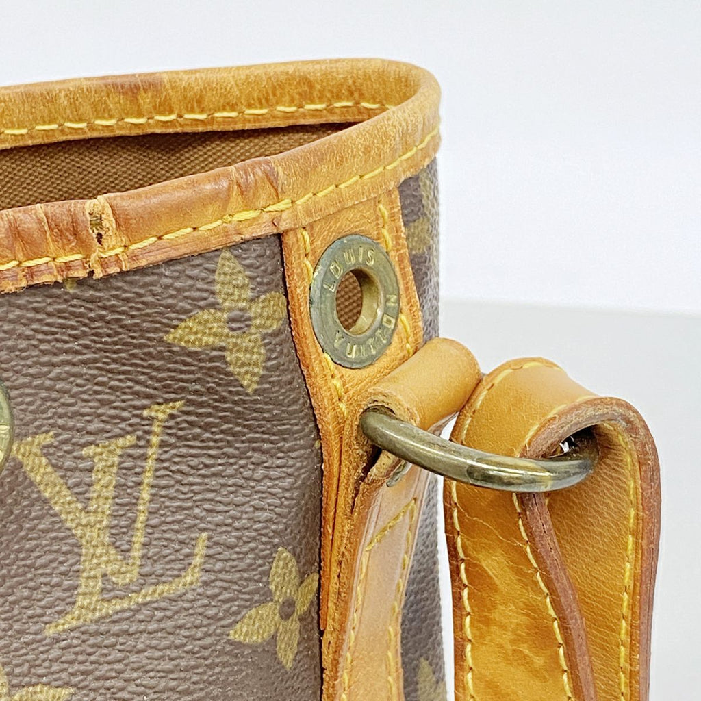 Louis Vuitton Shoulder Bag Monogram Petit Noe Brown — view 8
