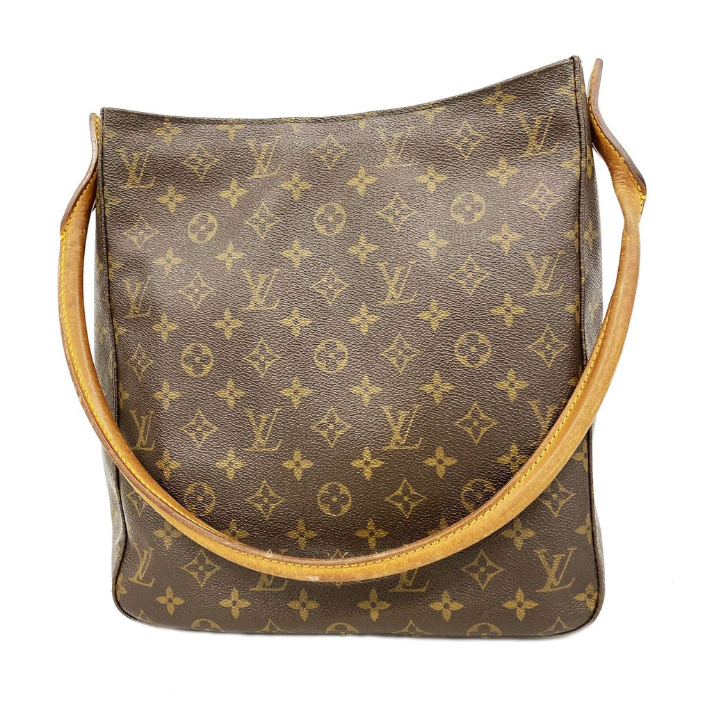 Louis Vuitton Shoulder Bag Monogram Looping GM Brown