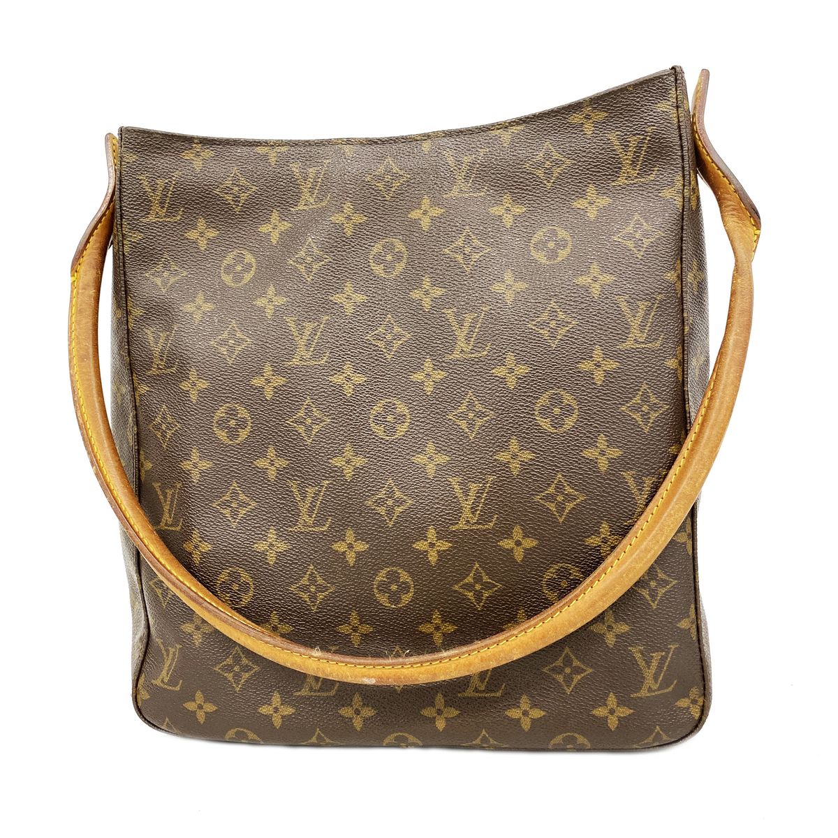 Louis Vuitton Shoulder Bag Monogram Looping GM Brown