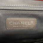 Chanel Shoulder Bag Mini Quilted Lambskin Red Silver — view 5