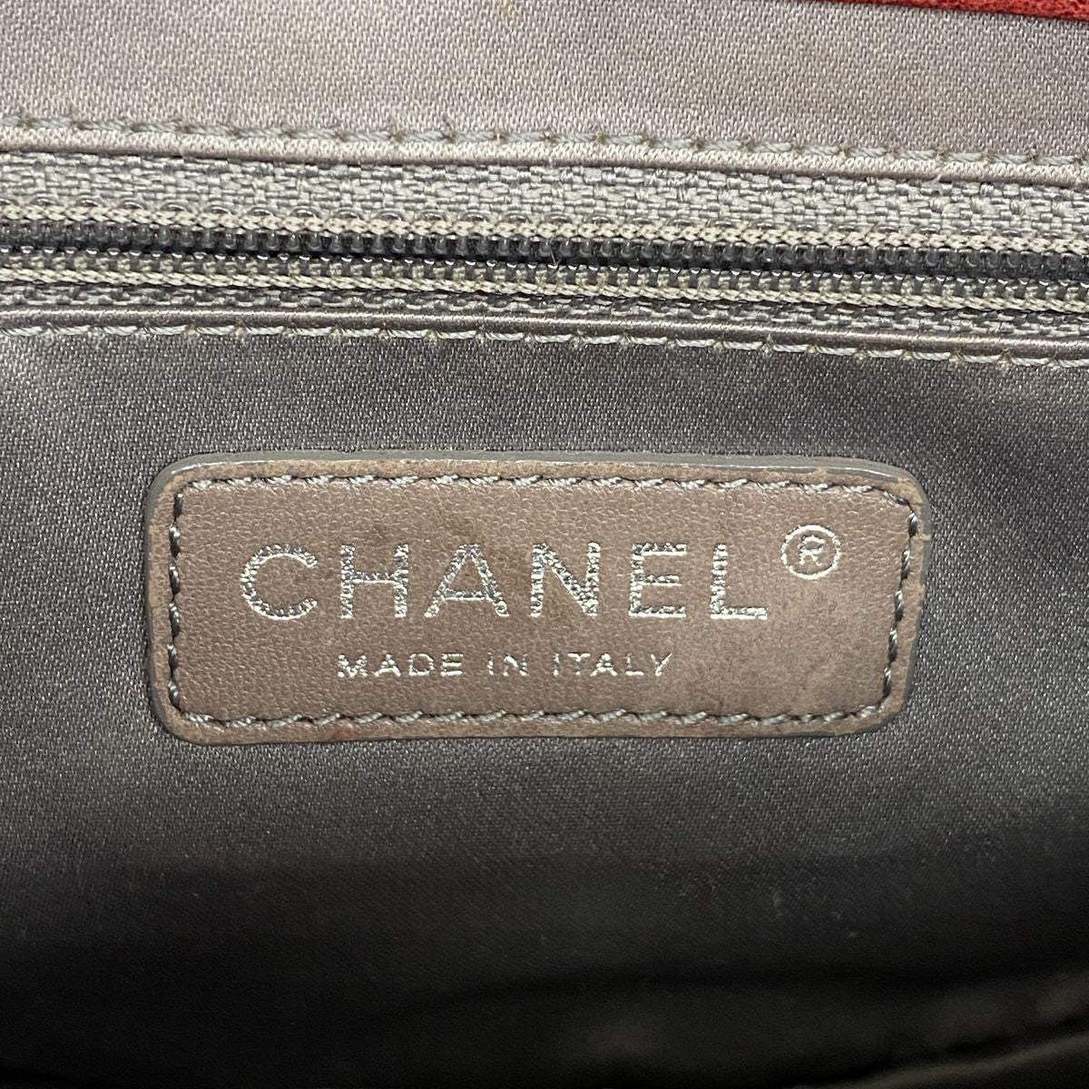 Chanel Shoulder Bag Mini Quilted Lambskin Red Silver — view 5