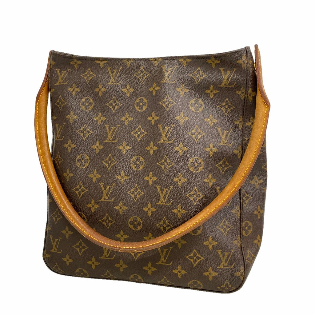 Louis Vuitton Shoulder Bag Monogram Looping GM Brown