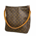 Louis Vuitton Shoulder Bag Monogram Looping GM Brown