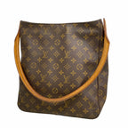 Louis Vuitton Shoulder Bag Monogram Looping GM Brown