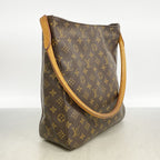 Louis Vuitton Shoulder Bag Monogram Looping GM Brown — view 2