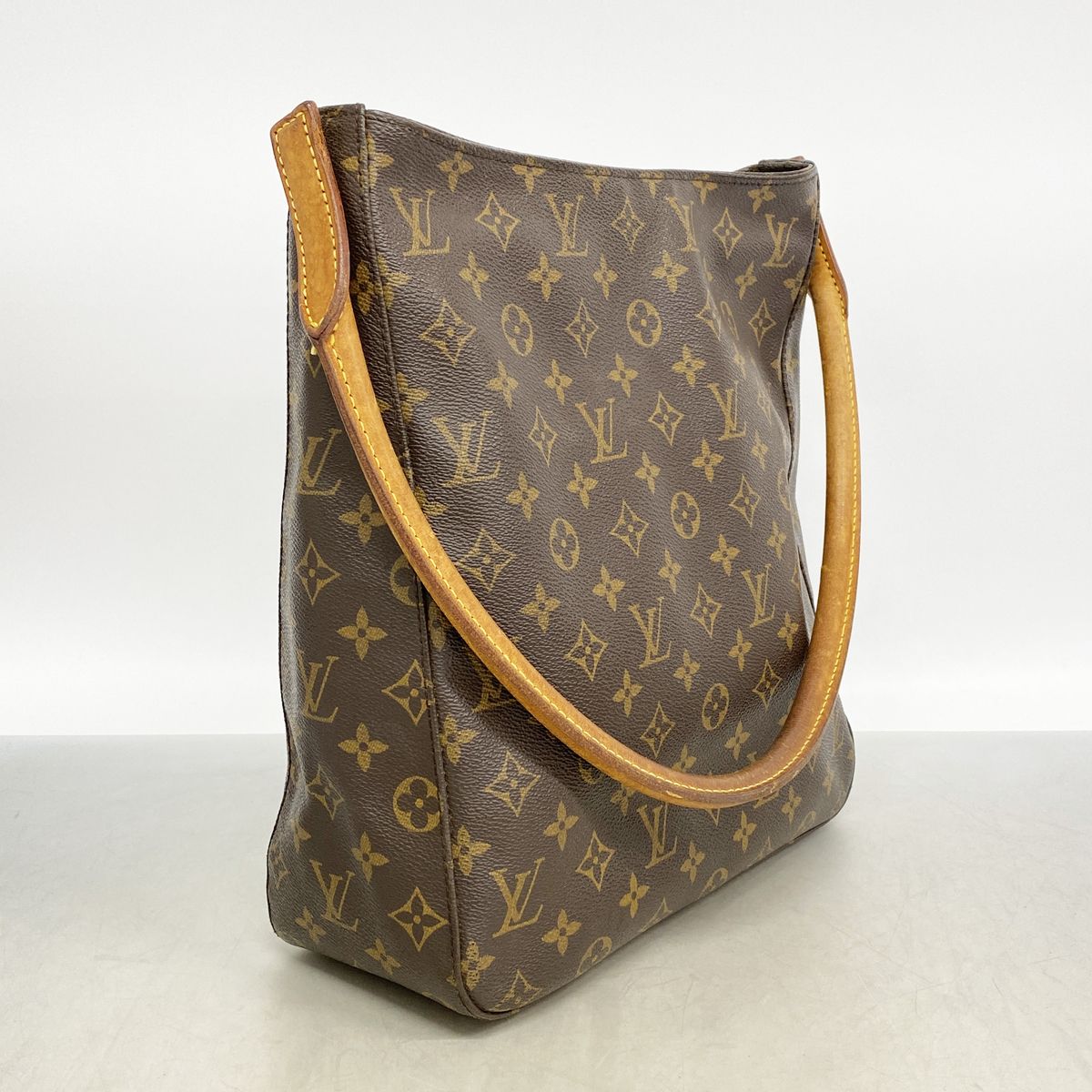 Louis Vuitton Shoulder Bag Monogram Looping GM Brown — view 2