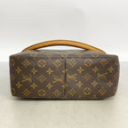 Louis Vuitton Shoulder Bag Monogram Looping GM Brown — view 3