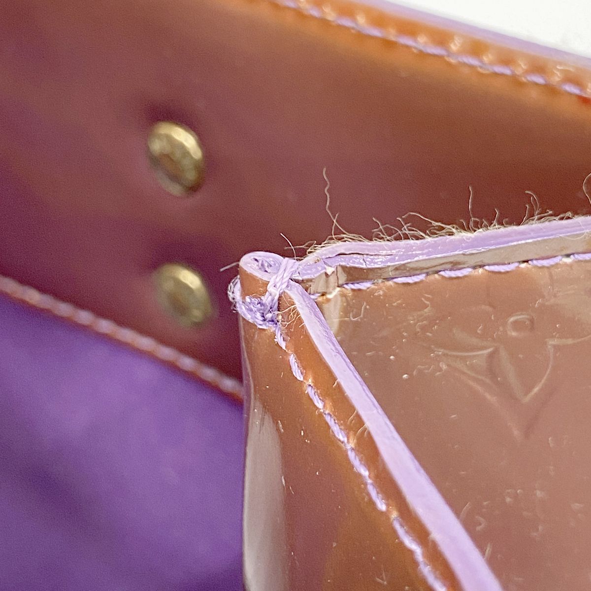 Louis Vuitton Tote Bag Vernis Reed MM Viole — view 8
