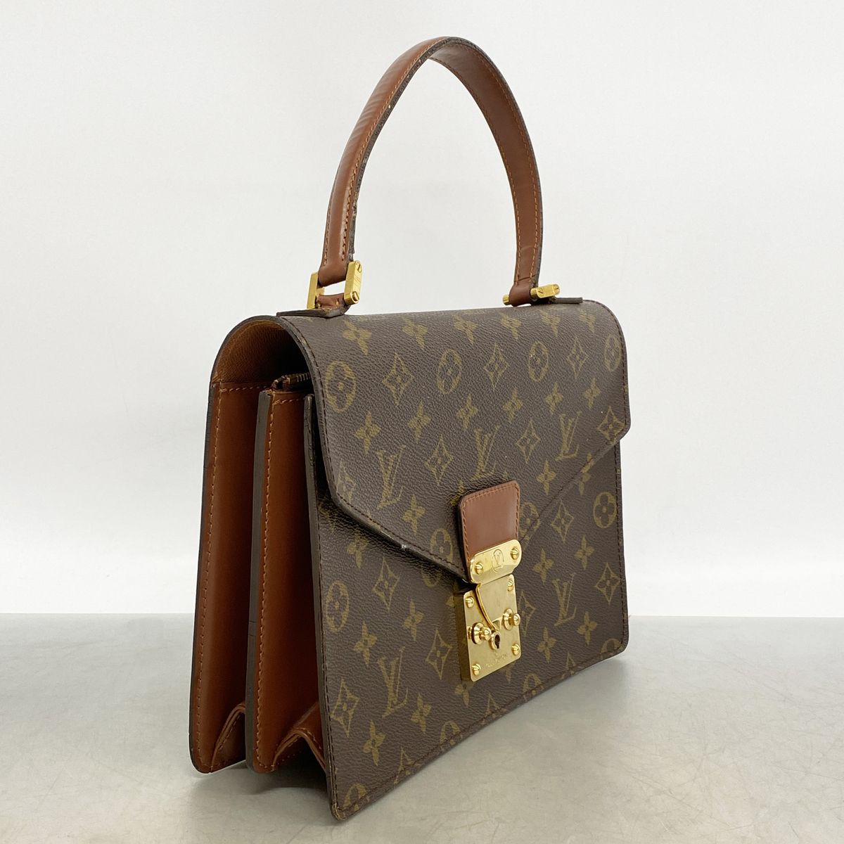 Louis Vuitton Monogram Concorde Brown Handbag — view 2