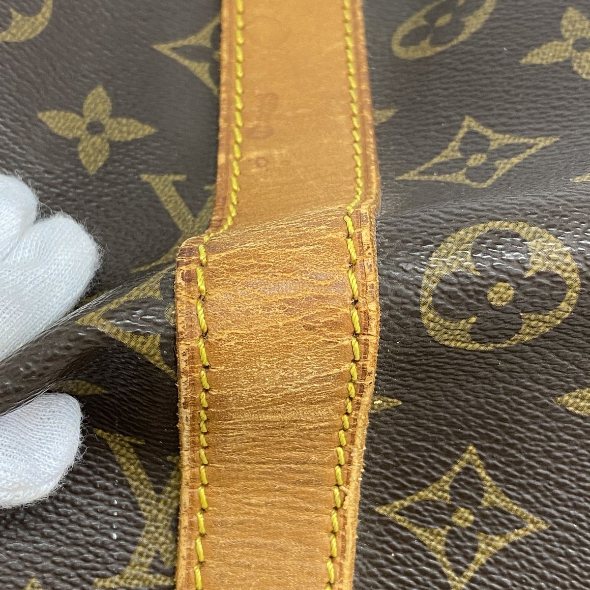 Louis Vuitton Boston Bag Monogram Keepall Bandouliere 55 Brown — view 7