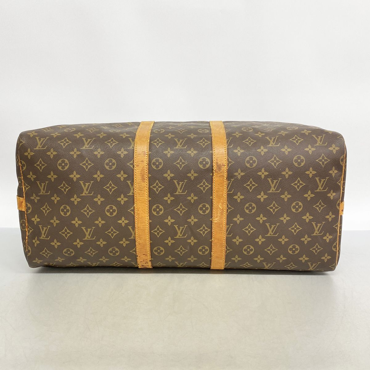 Louis Vuitton Boston Bag Monogram Keepall Bandouliere 55 Brown — view 3